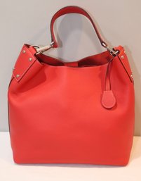 Dooney & Bourke Red Leather  Tote Bag Handbag Purse Red Leather (F-22)