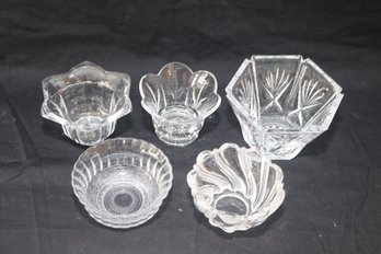 Vintage Glass Votive Bowls (B-22)