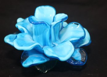 Blue Glass Flower (B-27)