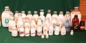 Vintage Glass Milk Bottle Collection: Borden's Promised Land, Elsie, And More! (O-89)