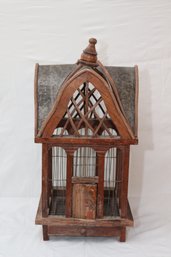 Antique Wooden Birdcage