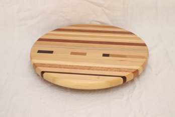 Wooden Rotating Lazy Susan Cheese Board (M-16)