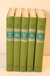 5 Louisa May Alcott Vintage Books 1950s Nelson Doubleday Illustrated Jack & Jill (D-5)
