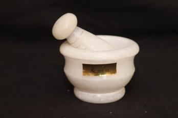 Vintage Marble Mortar And Pestle (M-19)