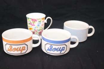Soup And Coffee Mugs (B-36)