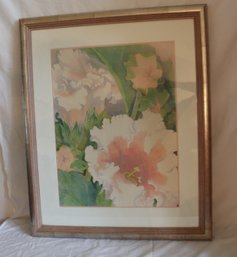 Framed Floral Print (L-18)