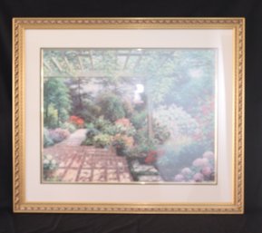 Framed Henry Peeters Backyard Oasis