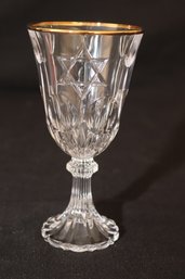 Crystal With Gold Rim Kiddush Cup (M-33)