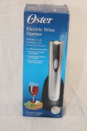 New In Box Oster 004207-0NP-000 Electric Wine Opener - Silver (M-35)