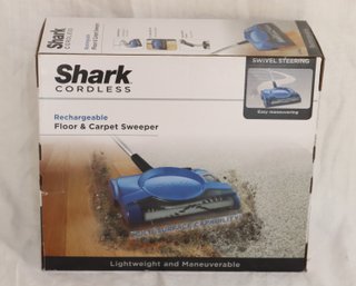 New In Box Shark Rechargeable Floor And Carpet Sweeper