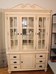 Lighted Glass Door Dining Room China Hutch (L-34)