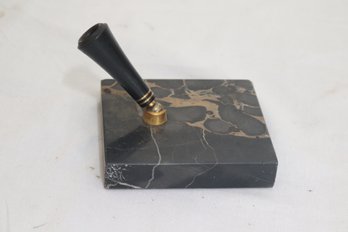 Vintage Parker Fountain Pen Holder Marble Base (B-54)