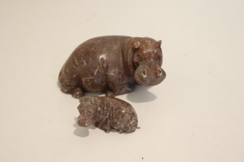Stone Hippos