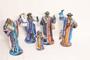 Colorful Jewish Figurine Lot (S-14)