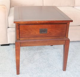 Wood End Table W/ 1 Drawer