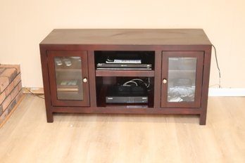 Wooden TV Stand Media Center With Glass Doors (M-57)