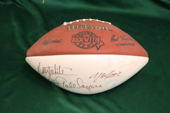 Signed SUPER BOWL XXVIII Wilson NFL Game Ball Cowboys Vs Bills 1994 Gale Sayers, Tom Landry (S-24)
