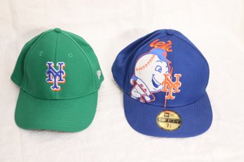 Pair Of NY METS Baseball Hats (S-26)
