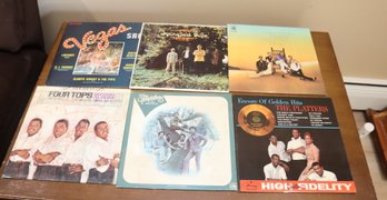 Vintage Vinyl Records: Four Tops, Springfield Rifle, The Platters, The Temptations, (M-73)