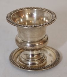 Vintage Sterling Silver Kiddish Cup And Tray