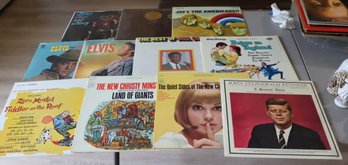 Vintage Vinyl Records: Elvis, JFK, Bill Cosby, Jay & The Americans (M-75)