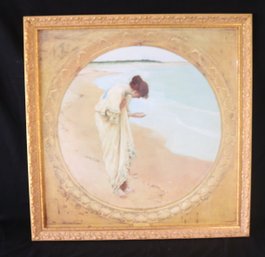Framed 'The Sea Hath Its Pearls' By JOY SCHERGER. (B-81)