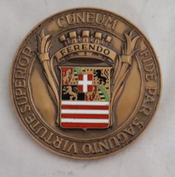 Medal Cuneum - Fide By Sagunto Virtute Superior - Town Of Cuneo In Case (T-75)