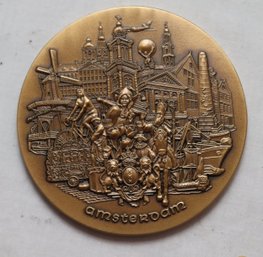 KLM Cargo Airlines Bronze Amsterdam Coin (T-76)
