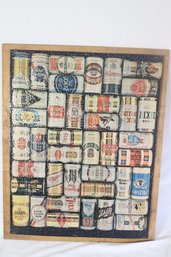 Vintage Beer Can Puzzle Wall Hanger! MAN CAVE Ready!