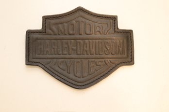 Harley Davidson Leather Logo With Zipper