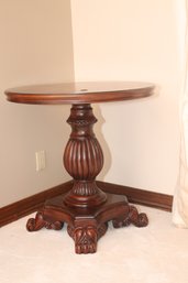Round Wooden Pedestal Table (B-85)