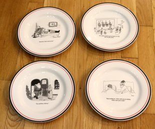 1991 The New Yorker Cartoon Christmas Plates Restoration Hardware