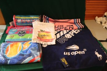 US Open Tennis And Wimbledon Towel And T-shirt Lot (S-57)