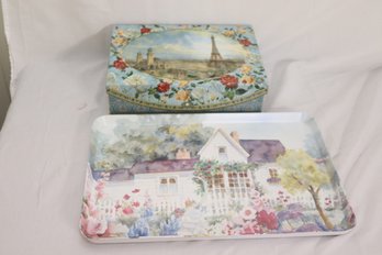 Pretty Box And Tray (B-96)