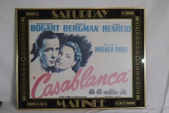 Casablanca Poster In Saturday Matinee Frame (T-87)