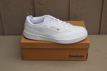 NEW IN BOX Reebok Men's Clubmemt Wide 4E  Memorytech Sneaker, WhiteSteel, Size 12 (H-49)