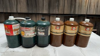 6 Propane Cylinders- Camping Stove, Lantern, Blow Torch