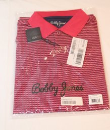 NEW Bobby Jones X-H2O Pink Golf Polo Shirt Size L (AS-1)