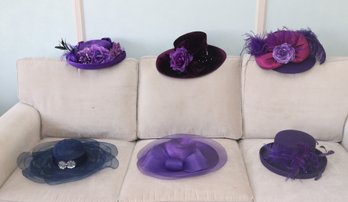 Purple Hats Giovannio, Swan Hat,  Kaky Co, Mendlus, (C-8)