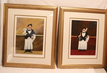Pair Of Guy Buffet Waiters Signed And Numbered Artist Proof (S-42)