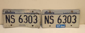 Pair Of Illinois License Plates 1993 (M-56)