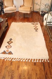 Mid-Century Berber Wool Rug. (R-3)