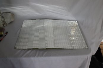 Vintage Set Of 9 Mirrored Placemats  (A-7)