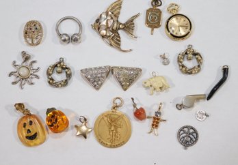 Necklace Charms Pendants, Pocket Watch, Keychain,  (J-52)