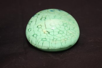 Vintage Glass Paperweight Made In Murano Italy (M-25)