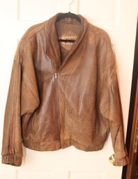 Vintage Midway Brown Leather Jacket Sz. M