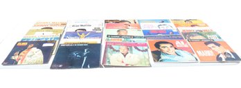 Vintage Vinyl Record Lot: Elvis, Sammy Davis Jr. Johnny Mathis, Perry Como, Harry Belafonte (R-1)