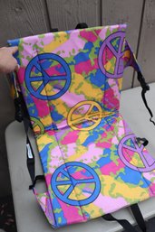 Peace Sign Folding Camp Chair