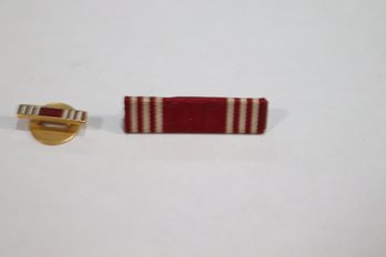Army Good Conduct Ribbon Personal Award And Lapel Pin