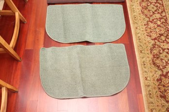 Pair Of Green Floor Mats